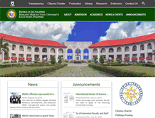 Tablet Screenshot of mmsu.edu.ph